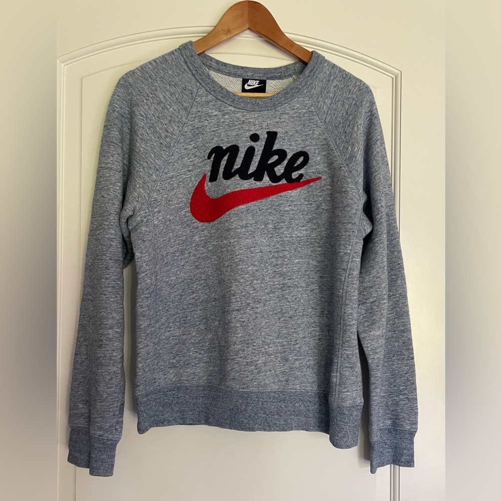 Nike Heritage Crewneck Sweatshirt Blue Void